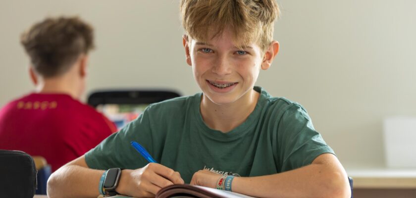 Leerling in de klas